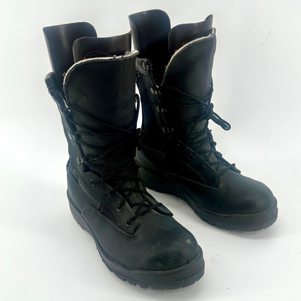 Belleville 770V Combat Boots Mens 5.0 R Black Solid Regular Fit Modern USA Made